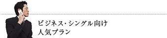 ビジネス・シングル向け人気宿泊プラン